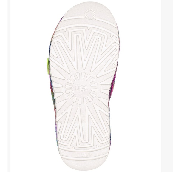 Ugg Fluffita bright multi color slippers. Slides. SZ. 8. NIB NWT - Picture 6 of 13